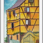Alsace framed Oct 13 painting