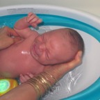 baby first bath